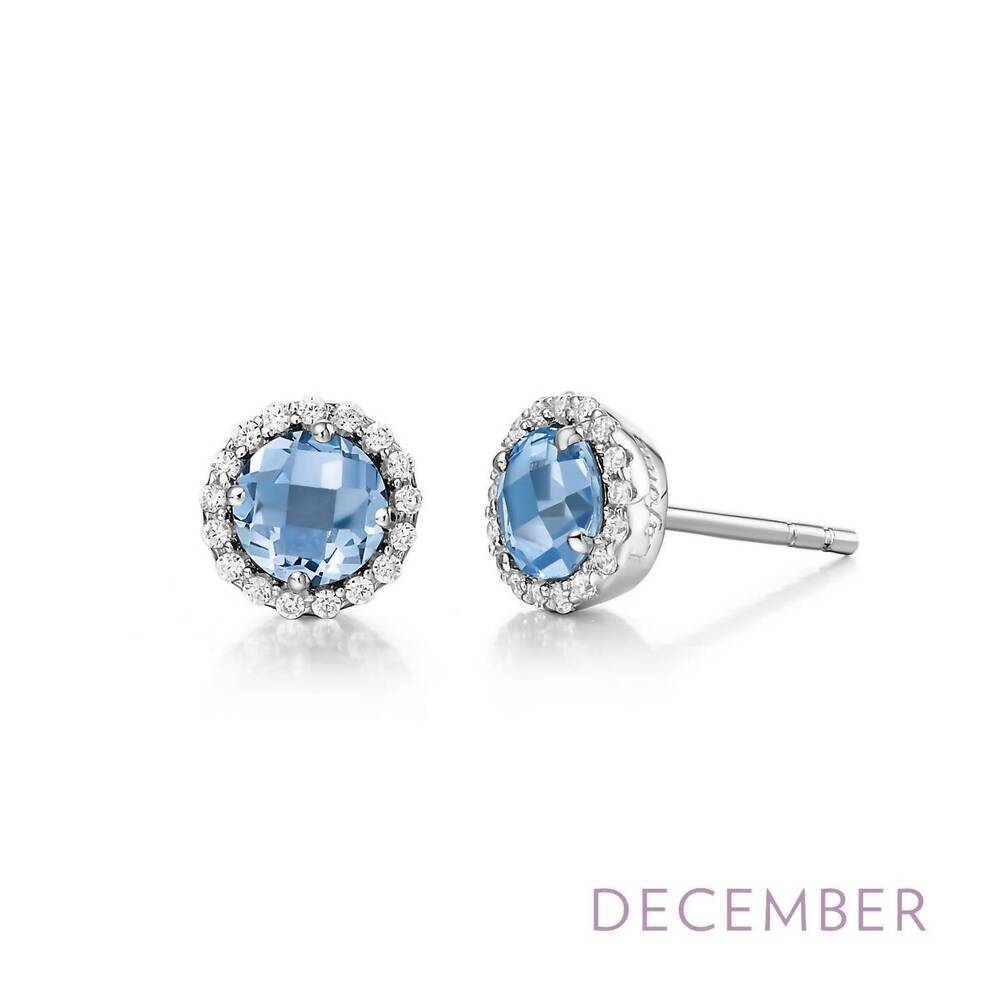 NEW LAFONN women's december birthstone earrings in blue
